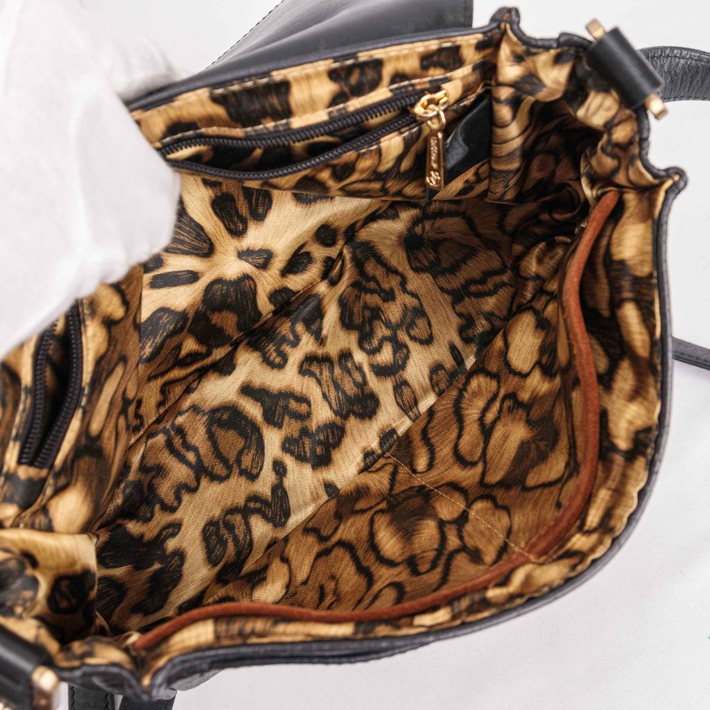 Authentic Gatsby Python Embossed shoulder bag