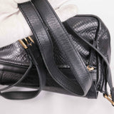 Authentic Gatsby Python Embossed shoulder bag