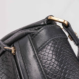 Authentic Gatsby Python Embossed shoulder bag