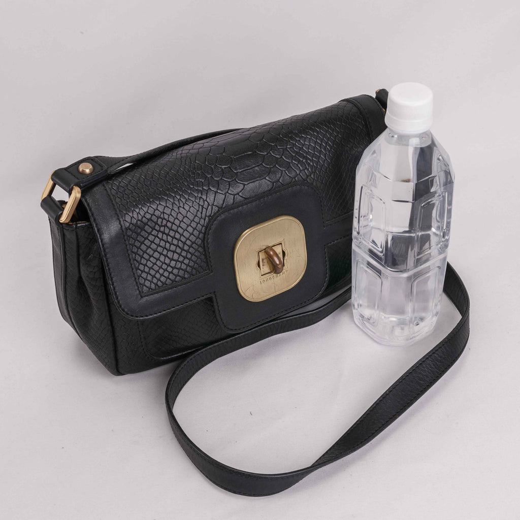 Authentic Gatsby Python Embossed shoulder bag