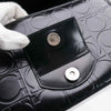 Authentic Salvatore Ferragamo Leather Gancini Pattern Shoulder Bag