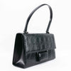 Authentic Salvatore Ferragamo Leather Gancini Pattern Shoulder Bag