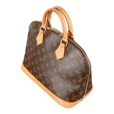 Authentic Louis Vuitton signature monogram canvas Alma Handbag M51130