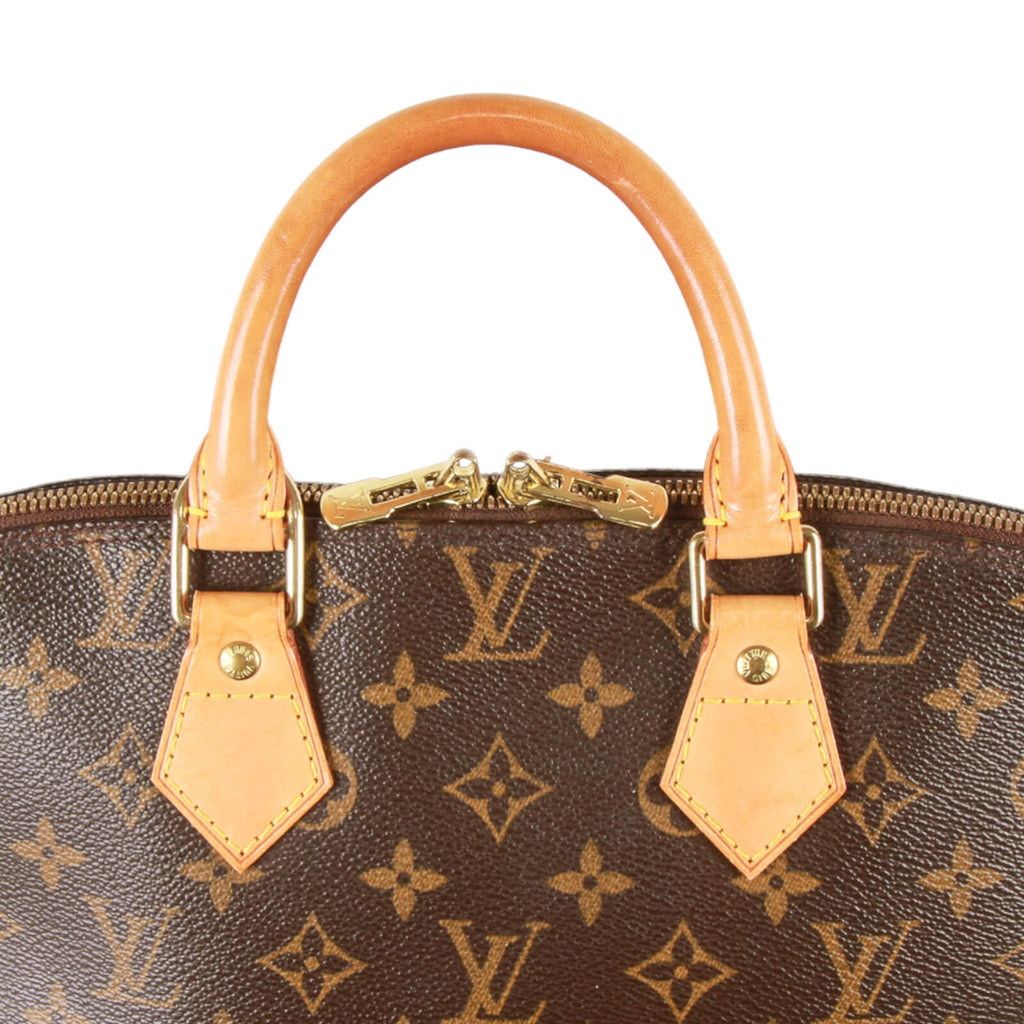 Authentic Louis Vuitton signature monogram canvas Alma Handbag M51130