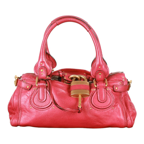 Authentic Celine Brown leather mini Boston travel hand bag