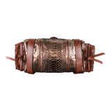 Authentic Chloe brown snake skin Satchel Shoulder/Hand bag