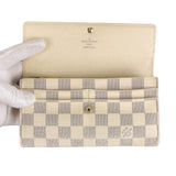 Authentic Louis Vuitton Damier Azur Sarah Wallet