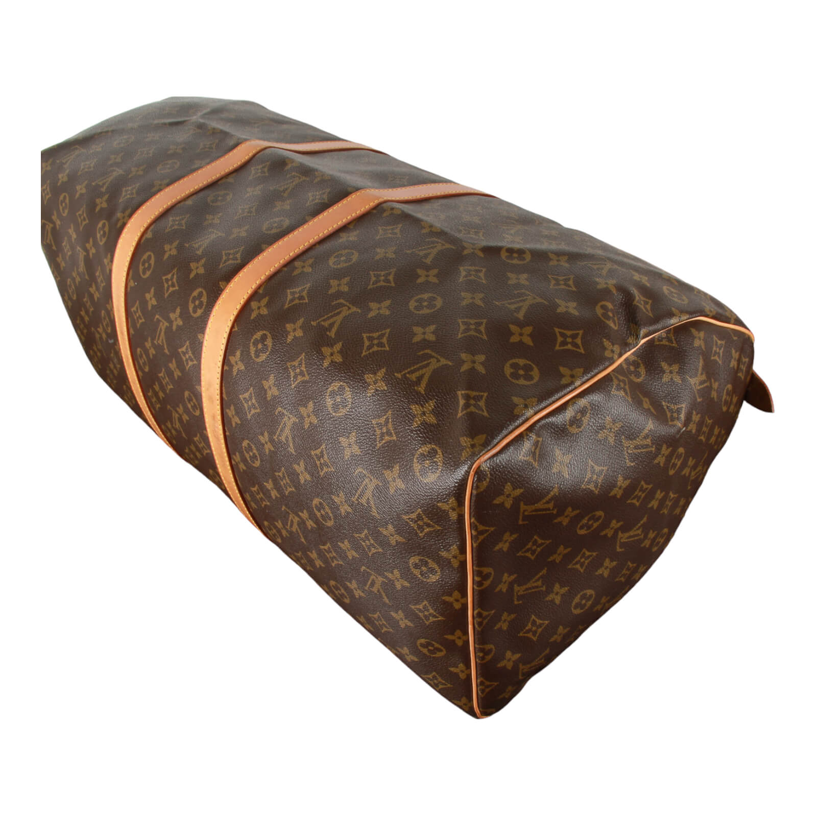Louis Vuitton Monogram Keepall 60 Travel Bag +LV Luggage Tag