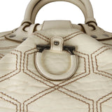 Authentic Salvatore Ferragamo cream white hand bag