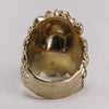 Authentic Gucci Lion Head Ring with Green Swarovski Crystal 18