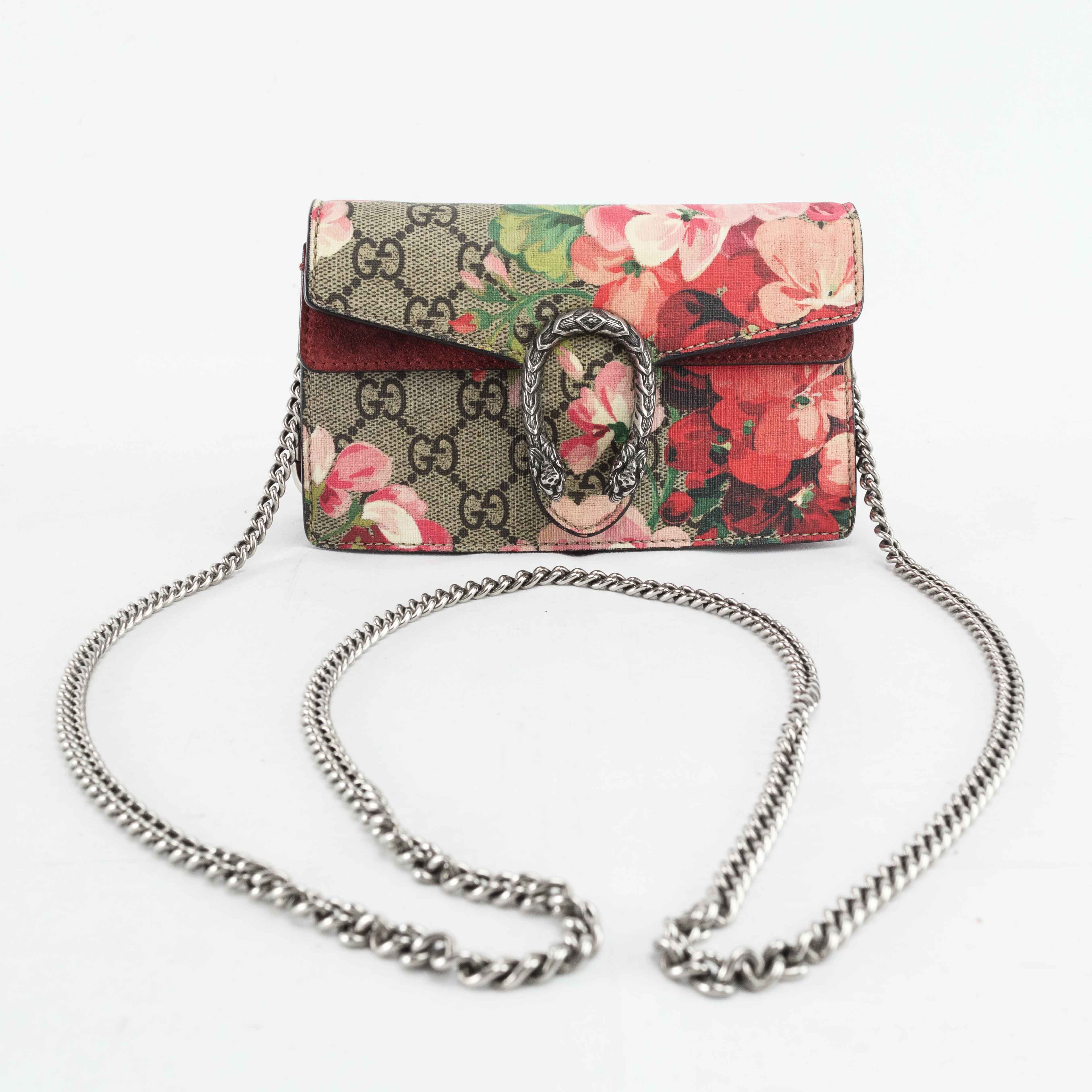 GUCCI ディオニュソス GGブルームス 476432 チェーンショルダー Gucci Dionysus GG Blooms Super Mini Chain Bag 476432 – Connect