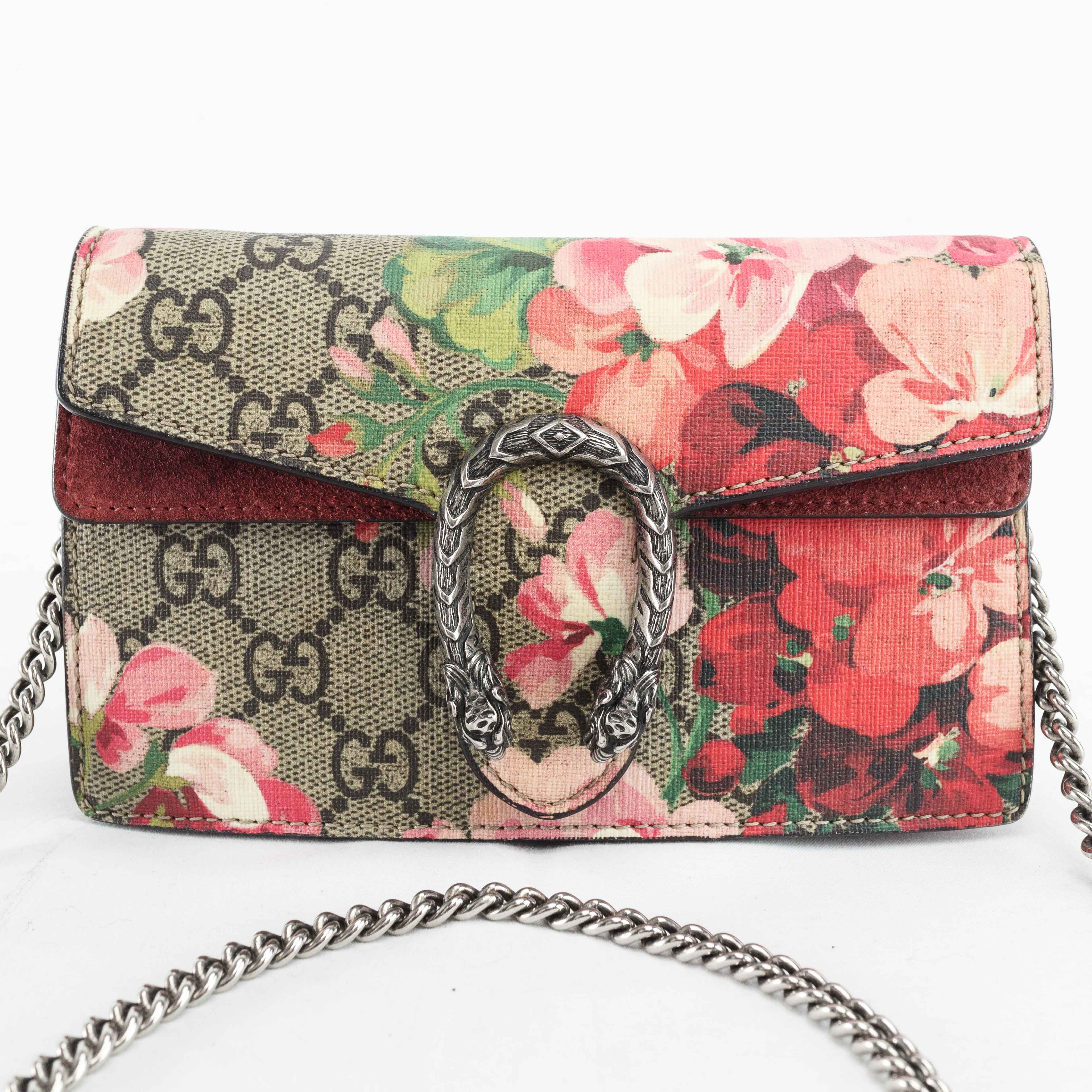GUCCI ディオニュソス GGブルームス 476432 チェーンショルダー Gucci Dionysus GG Blooms Super Mini Chain Bag 476432 – Connect