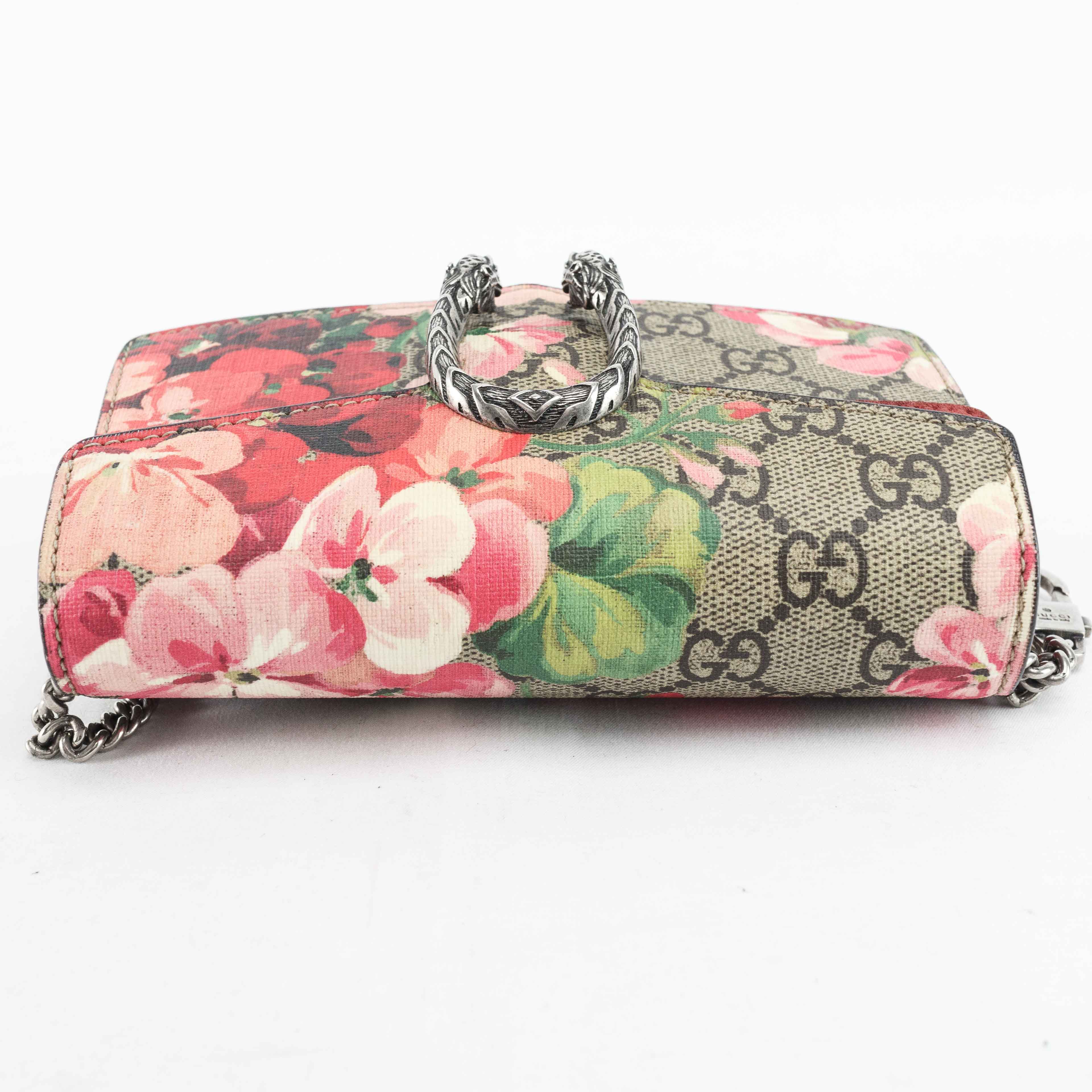 Gucci Dionysus GG Blooms Super Mini Chain Bag 476432 – Connect
