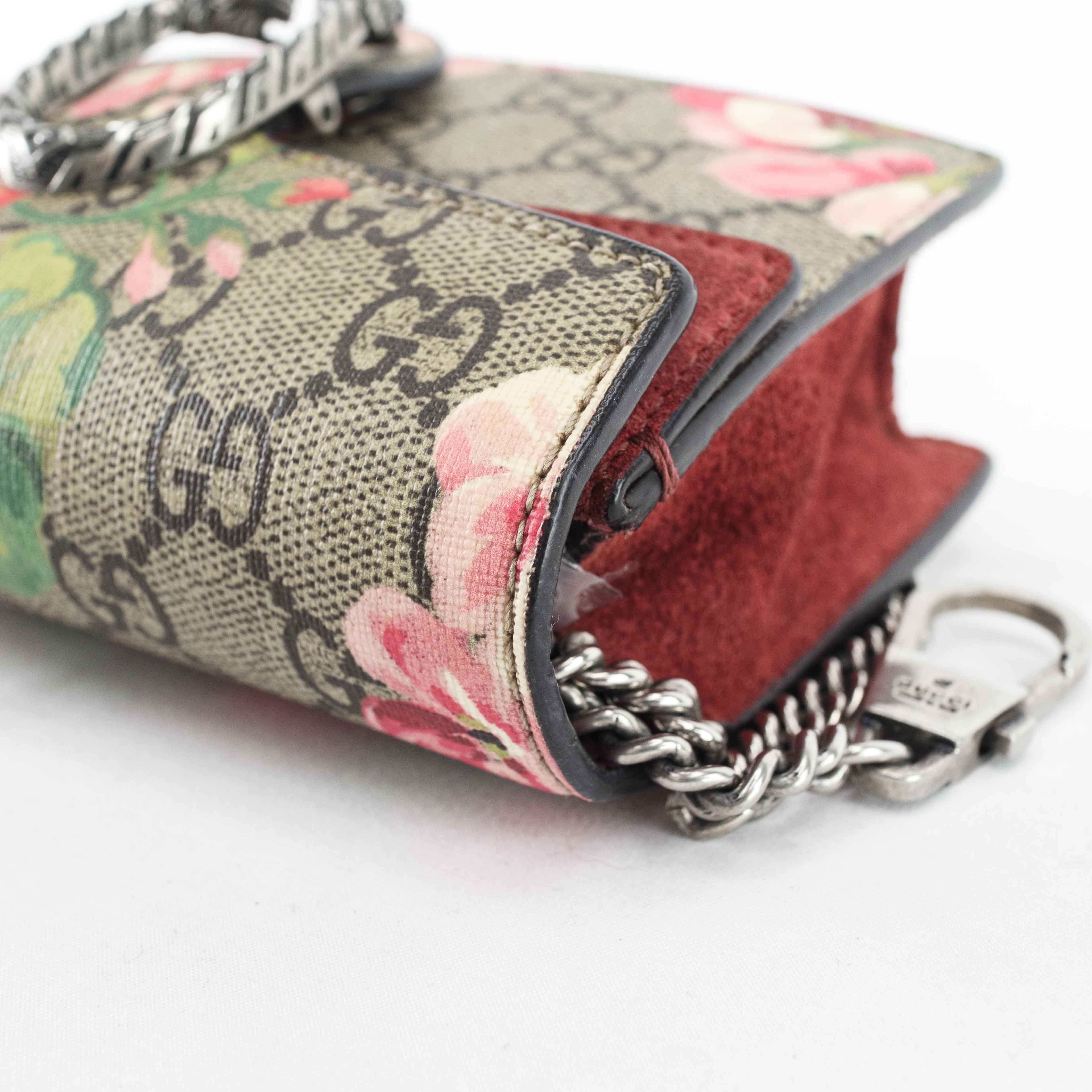 Gucci Dionysus GG Blooms Super Mini Chain Bag 476432 – Connect