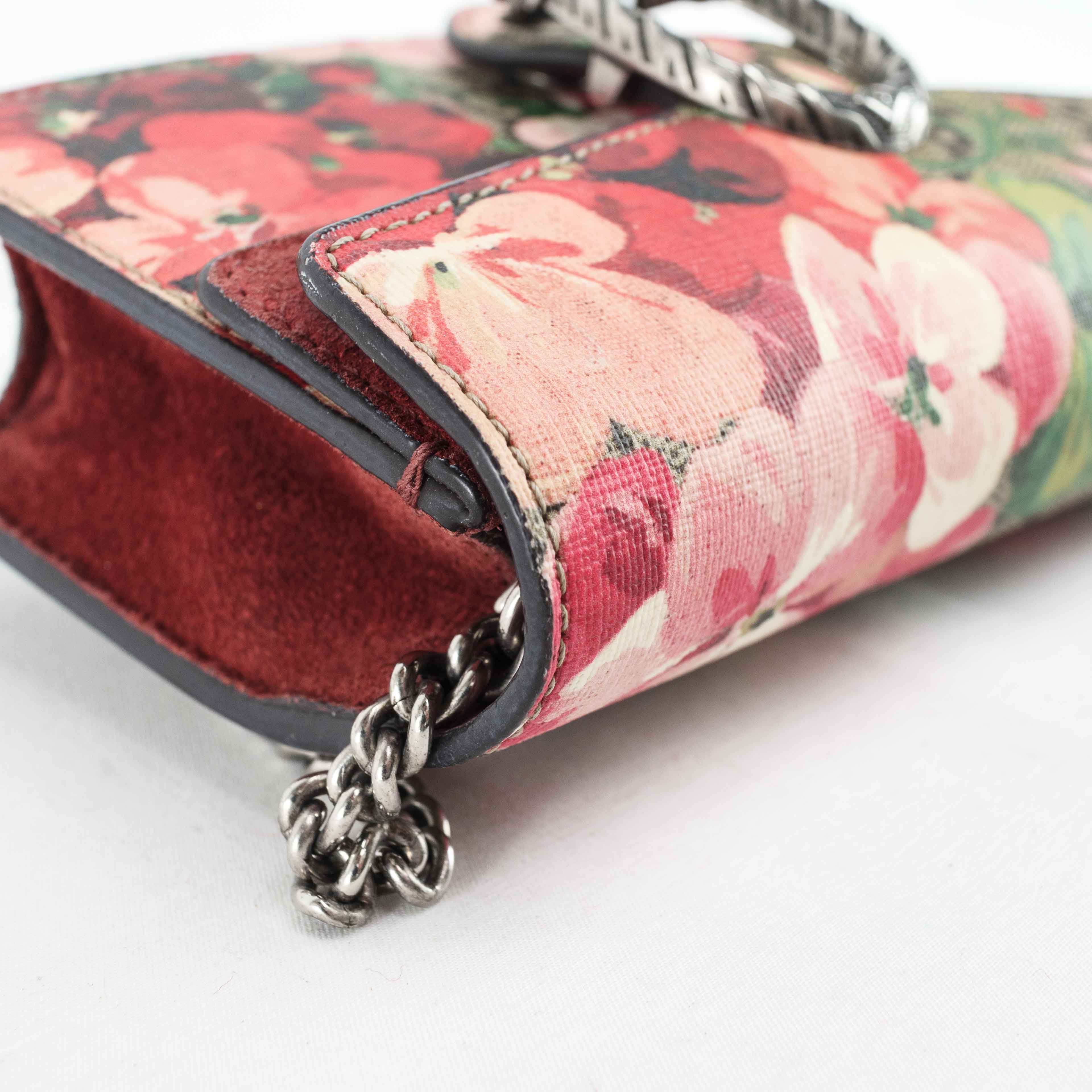 Gucci Dionysus GG Blooms Super Mini Chain Bag 476432 – Connect