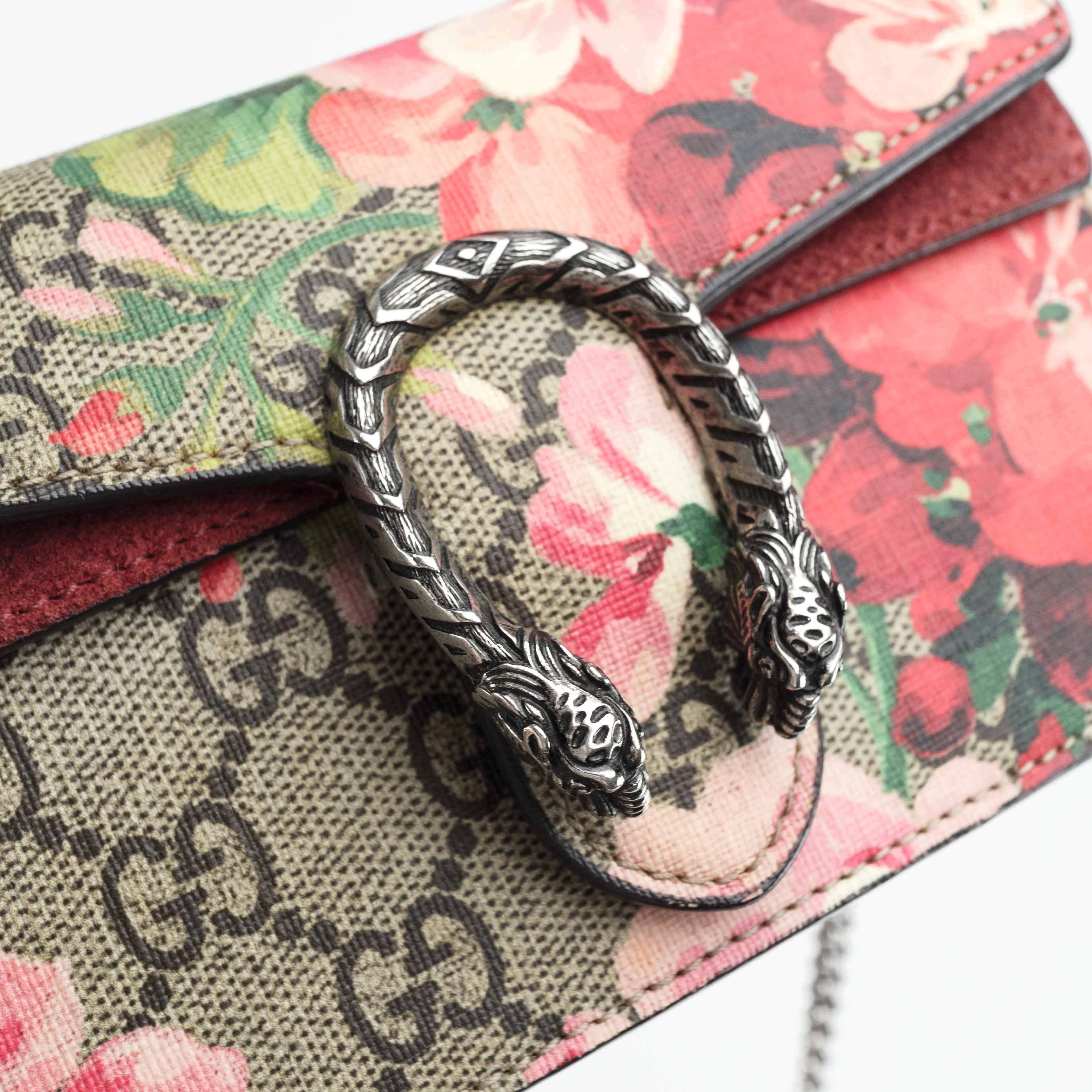 Gucci Dionysus GG Blooms Super Mini Chain Bag 476432 – Connect