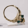 Authentic Gucci Lion Head Ring with Green Swarovski Crystal 18