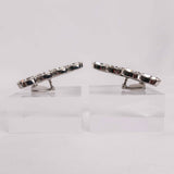 Authentic Gucci V shape drop Crystals clip on earrings