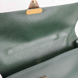 Authentic Louis Vuitton Taiga Serviette Kourad soft business bag green