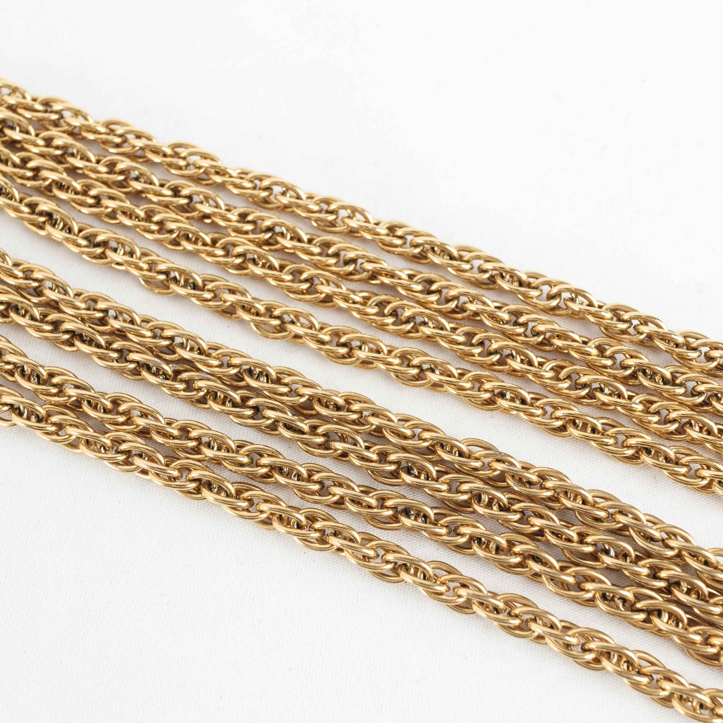 Vintage Chanel Gold lined Chain Loupe Magnifying Glass Pendant Necklace