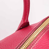 Authentic Prada Pink Vitello Daino Leather Shopper Tote