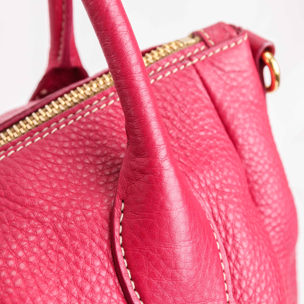 Authentic Prada Pink Vitello Daino Leather Shopper Tote