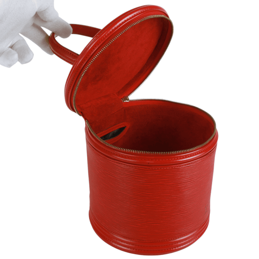 Authentic Louis Vuitton Cannes Red Epi hand bag