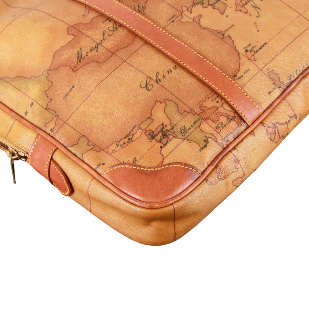 Authentic Alviero Martini Prima Classe world map soft briefcase