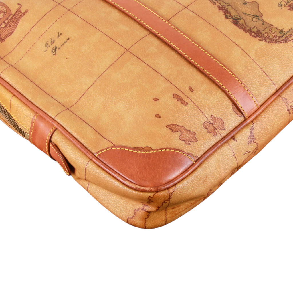 Authentic Alviero Martini Prima Classe world map soft briefcase