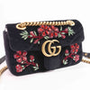 Authentic Gucci - GG Marmont Floral Embroidered Velvet Mini Shoulder bag