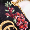 Authentic Gucci - GG Marmont Floral Embroidered Velvet Mini Shoulder bag