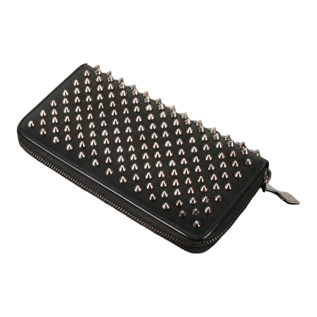 Authentic Christian Louboutin Panettone zip around spike wallet