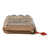 Authentic Christian Louboutin Panettone zip around spike wallet