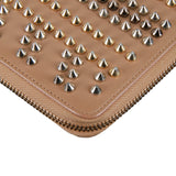 Authentic Christian Louboutin Panettone zip around spike wallet