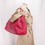 Authentic Prada Pink Vitello Daino Leather Shopper Tote