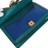 Authentic Gucci Limited Edition Green and Blue Dionysus Shoulder Bag