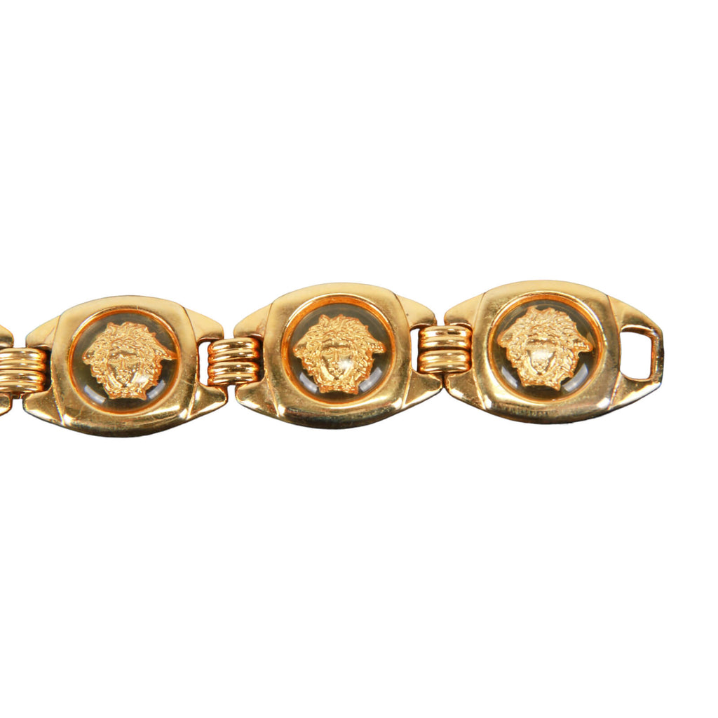 Authentic Gianni Versace Gold-tone Medusa bracelet