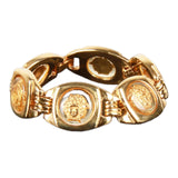 Authentic Gianni Versace Gold-tone Medusa bracelet