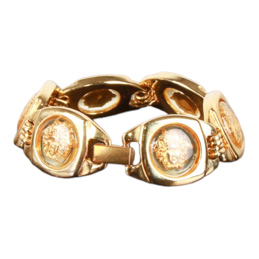 Authentic Gianni Versace Gold-tone Medusa bracelet