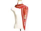 Authentic Hermes pleated Scarf Stole "Cheval Turc"  by Christine Vauzelles