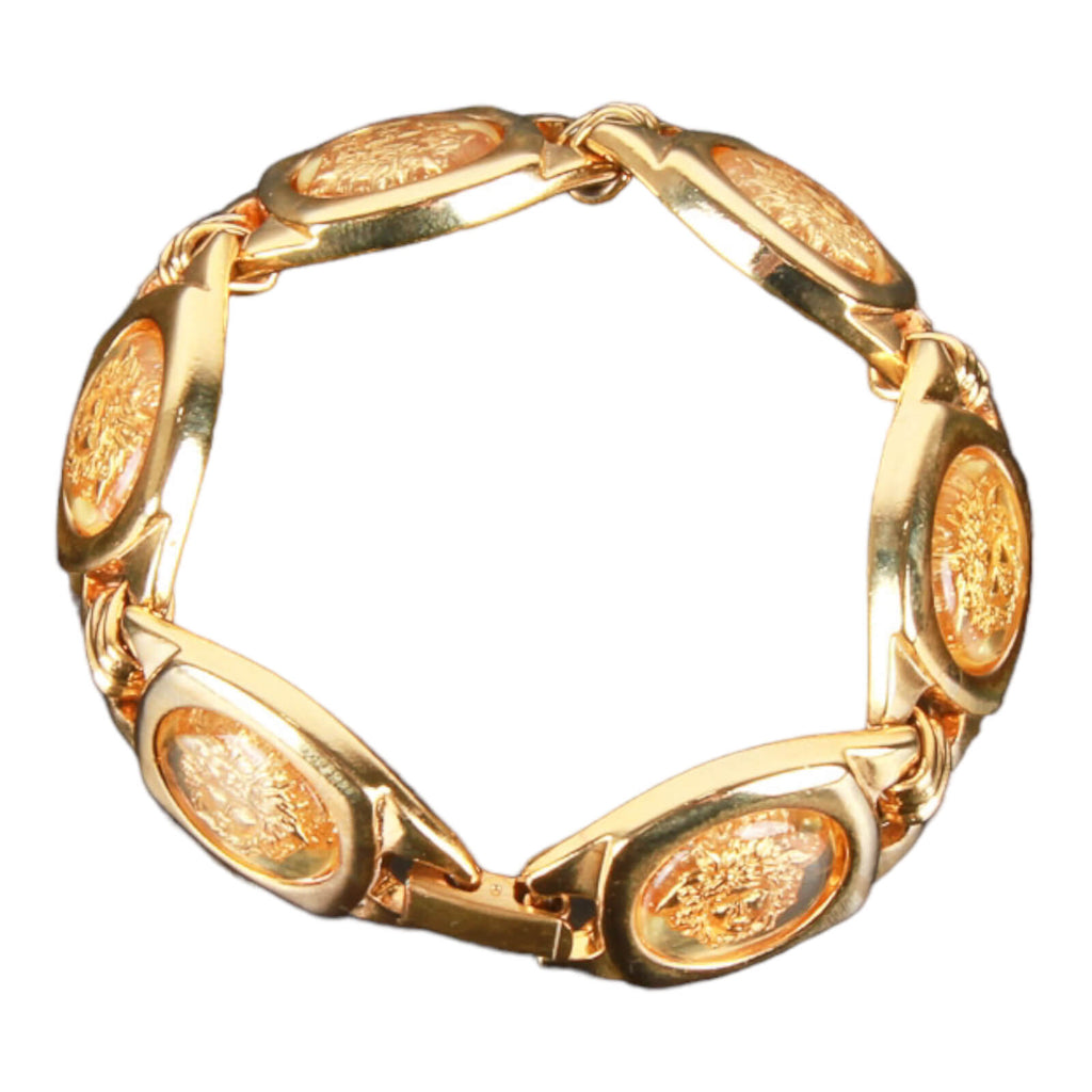 Authentic Gianni Versace Gold-tone Medusa bracelet