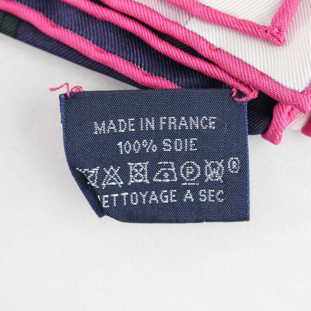 Authentic HERMES Silk Scarf Double Sangle