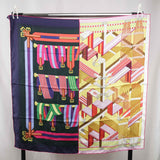 Authentic HERMES Silk Scarf Double Sangle