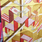 Authentic HERMES Silk Scarf Double Sangle