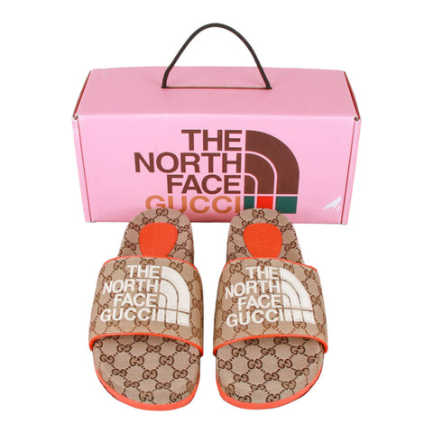 Authentic Gucci The North Face Fleece Sandals