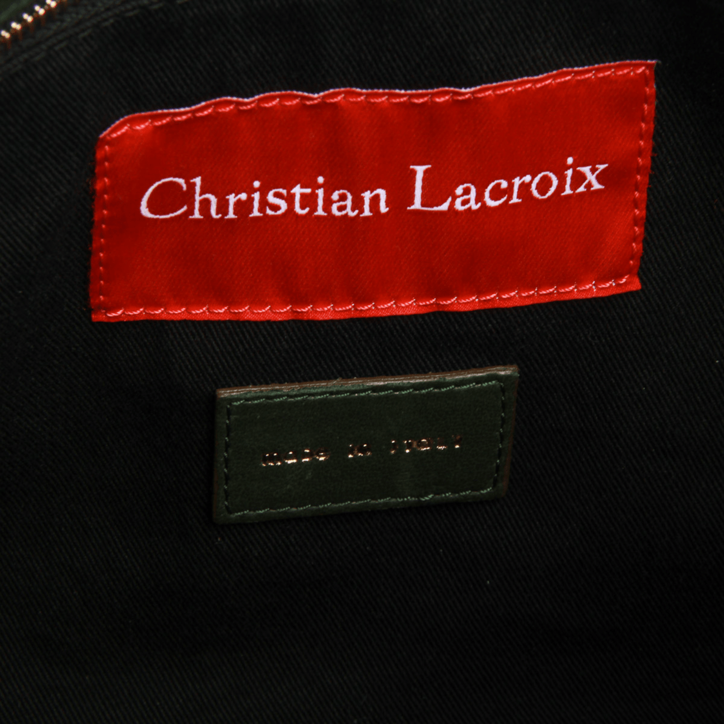 Christian Lacroix Vintage Pink Snake-Embossed Leather Shoulder Bag