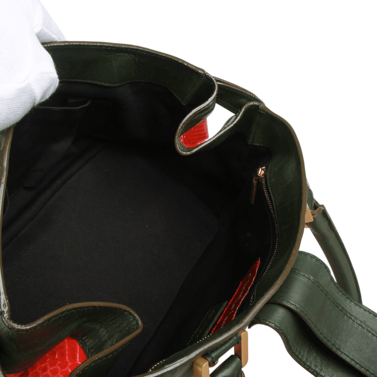 Christian Lacroix Vintage Pink Snake-Embossed Leather Shoulder Bag