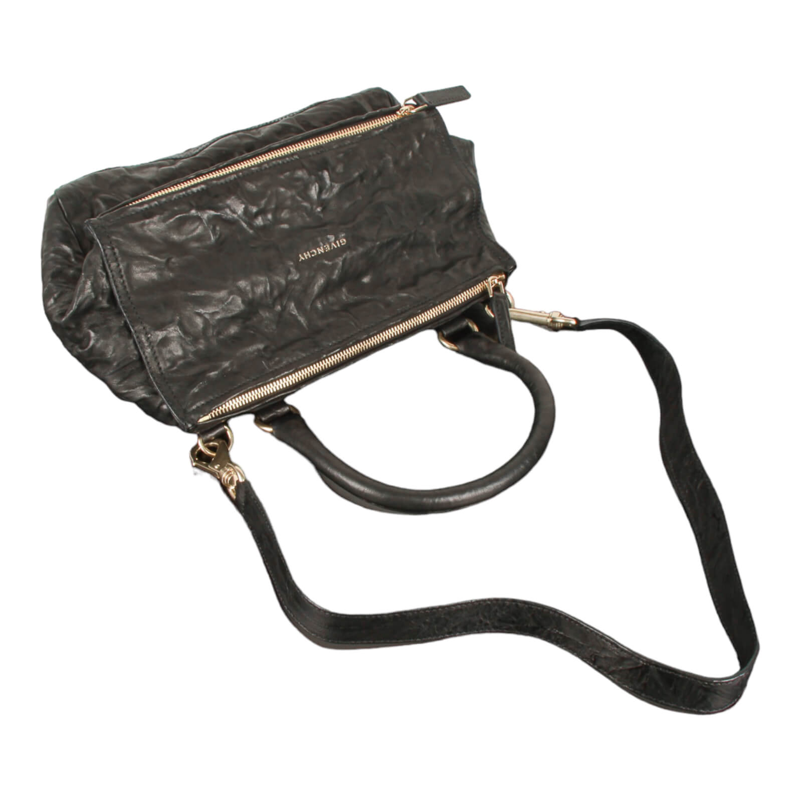 Black Pandora medium leather cross-body bag, Givenchy