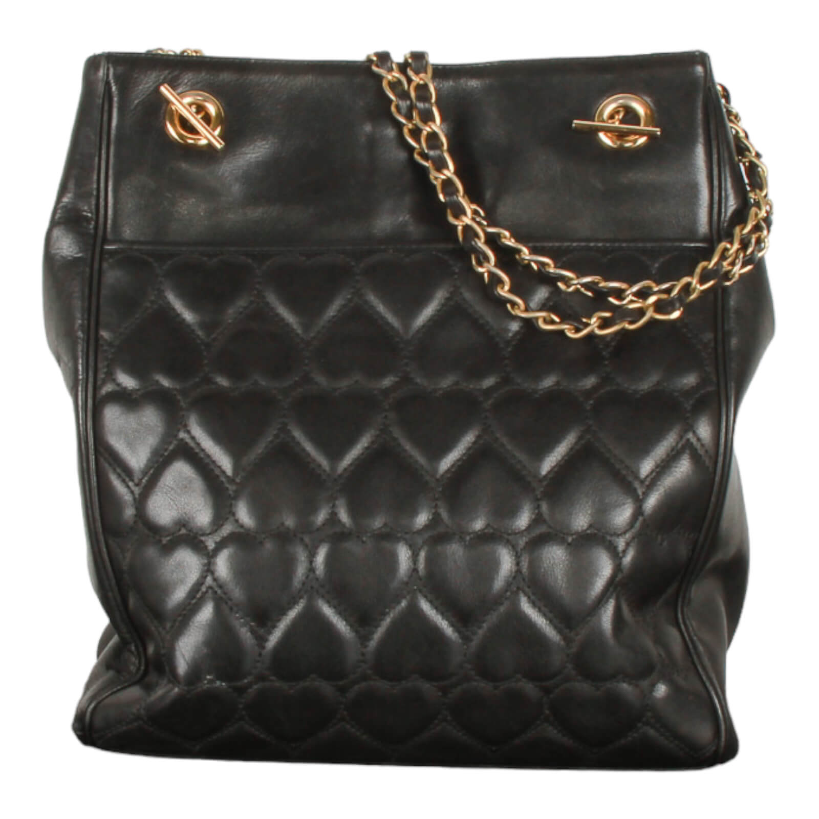 chanel patent quilted bag