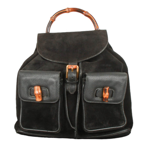 Authentic Salvatore Ferragamo Nylon black shoulder bag